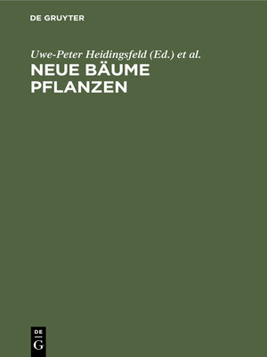 cover image of Neue Bäume pflanzen